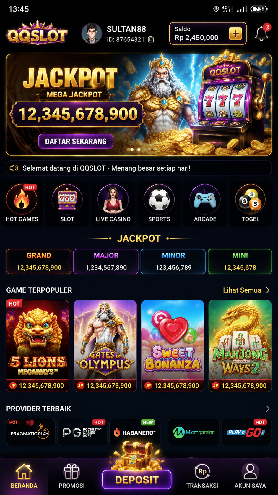 Screenshot 1 qqslot